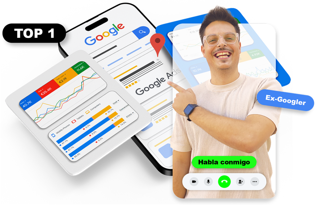 Agencia de Paid media con un ex-google experto en la creación de campañas de google y meta ads.